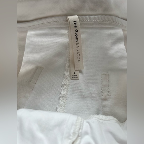 Aritzia/ Babaton Straight Leg White Pants - Picture 6 of 16